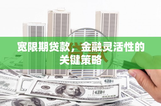 凤阳宽限期贷款，金融灵活性的关键策略