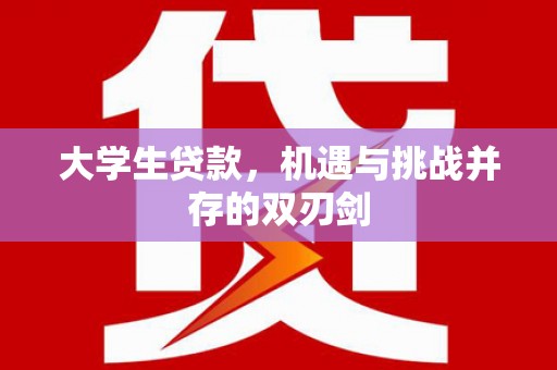 凤阳大学生贷款，机遇与挑战并存的双刃剑