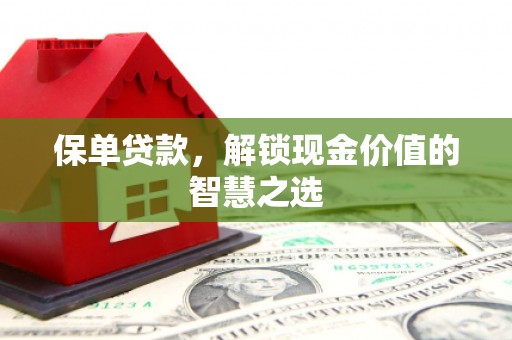 凤阳保单贷款，解锁现金价值的智慧之选