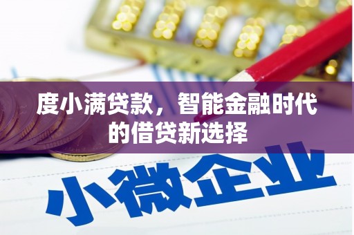 凤阳度小满贷款，智能金融时代的借贷新选择