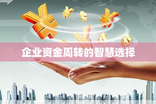 凤阳企业资金周转的智慧选择