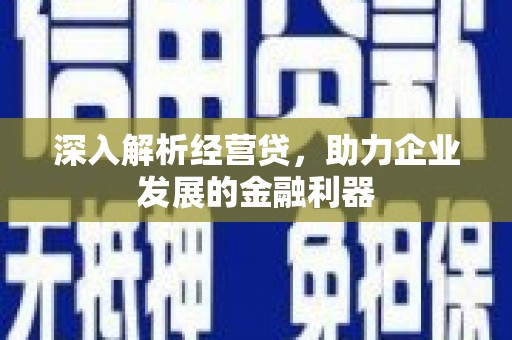 凤阳深入解析经营贷，助力企业发展的金融利器