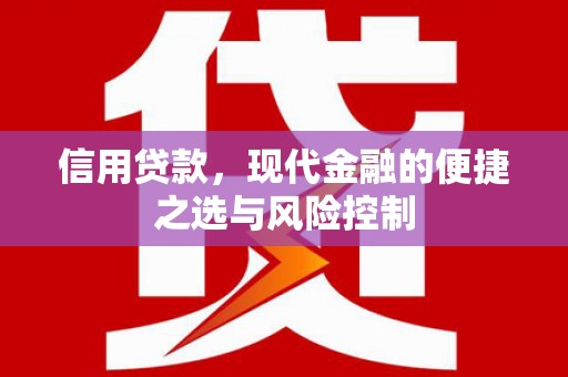 凤阳信用贷款，现代金融的便捷之选与风险控制