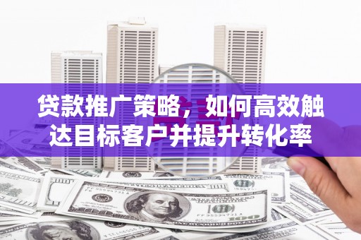 凤阳贷款推广策略，如何高效触达目标客户并提升转化率