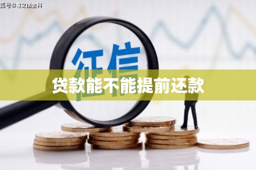 凤阳贷款能不能提前还款