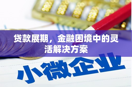 凤阳贷款展期，金融困境中的灵活解决方案