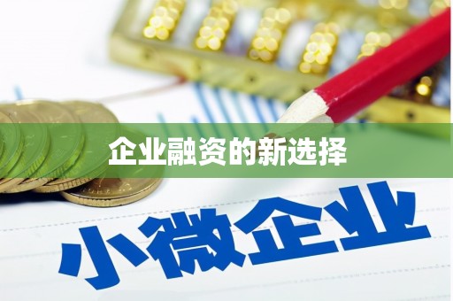 凤阳企业融资的新选择