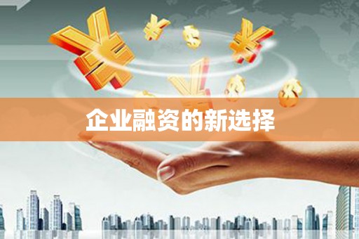 凤阳企业融资的新选择