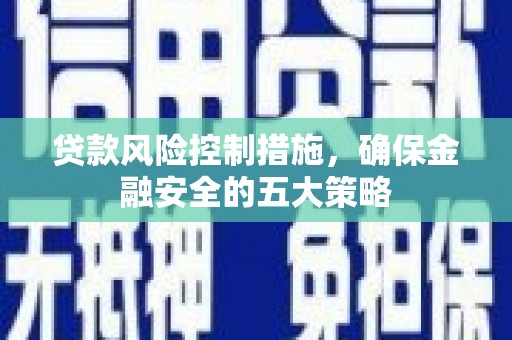 凤阳贷款风险控制措施，确保金融安全的五大策略