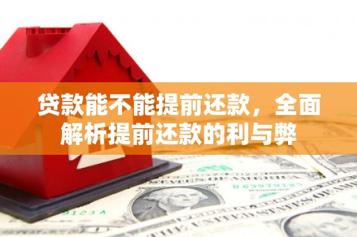 凤阳贷款能不能提前还款，全面解析提前还款的利与弊