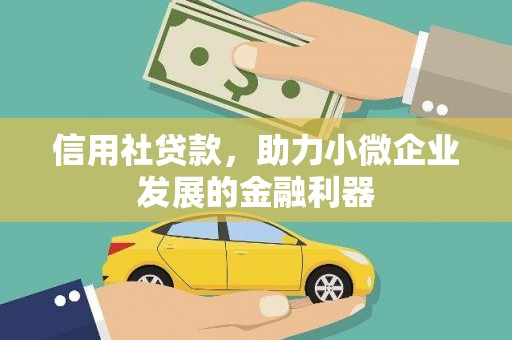 凤阳信用社贷款，助力小微企业发展的金融利器
