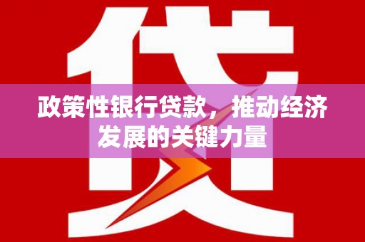 凤阳政策性银行贷款，推动经济发展的关键力量