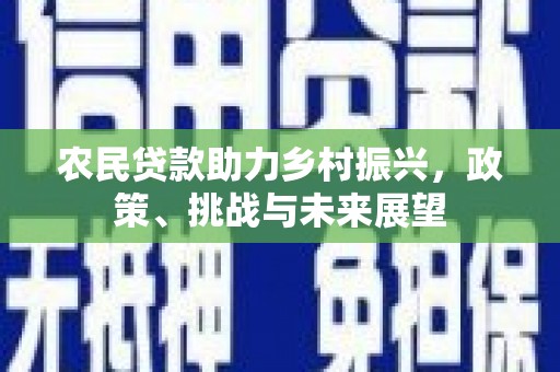 凤阳农民贷款助力乡村振兴，政策、挑战与未来展望