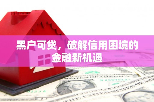 凤阳黑户可贷，破解信用困境的金融新机遇