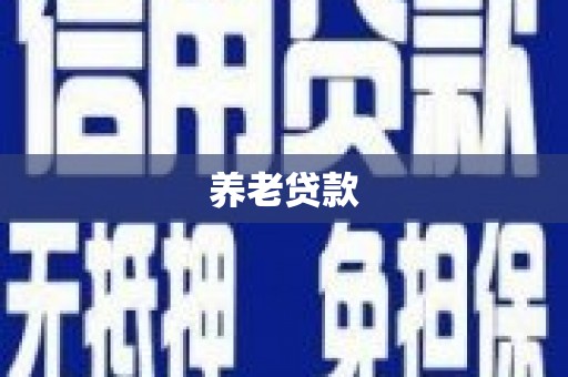 凤阳养老贷款