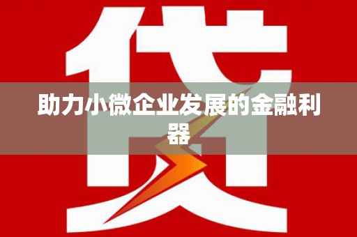 凤阳助力小微企业发展的金融利器