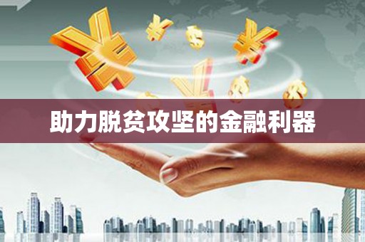 凤阳助力脱贫攻坚的金融利器