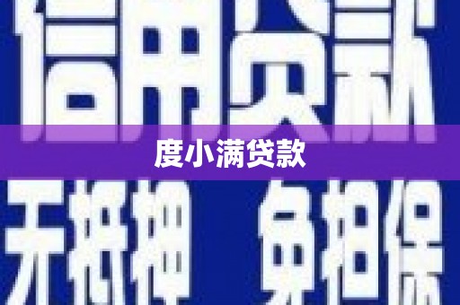 凤阳度小满贷款